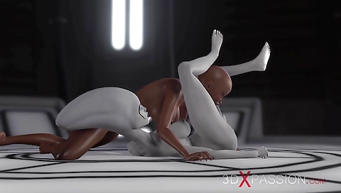 Mas receives aleroial cumshot