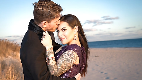 Hot chick fucked in a group sex