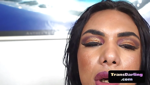 Horny tranny fucks like a guy