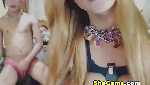 Hot slut rides a hard cock