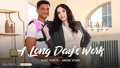 Married guy with huge tits & cum