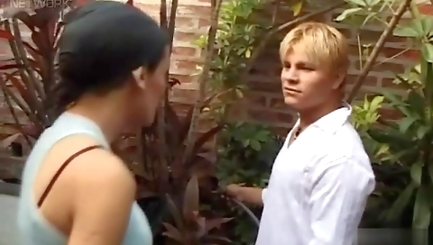 Mature woman fucking on the beach